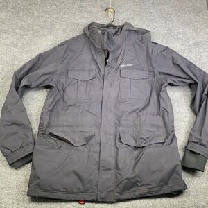 Nike 6.0 Mens XL Insulated Hooded Jacket Charcoal Snowboard Parka 384688-010